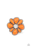 Meadow Mystique - Orange ~ Paparazzi Ring - Glitzygals5dollarbling Paparazzi Boutique 