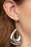Laid-Back Leisure - Silver ~ Paparazzi Earrings - Glitzygals5dollarbling Paparazzi Boutique 