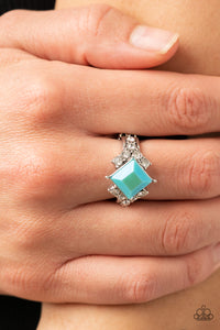 Paparazzi Ring ~ Mind-Blowing Brilliance - Blue - Glitzygals5dollarbling Paparazzi Boutique 