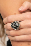 Paparazzi Ring ~ Earth Hearth - Black - Glitzygals5dollarbling Paparazzi Boutique 