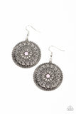 Paparazzi Earrings ~ Spellbinding Botanicals - Pink - Glitzygals5dollarbling Paparazzi Boutique 