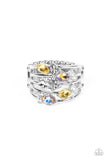 Ethereal Escapade - Yellow ~ Paparazzi Ring - Glitzygals5dollarbling Paparazzi Boutique 