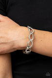 Paparazzi Bracelet ~ Tailored Twinkle - White - Glitzygals5dollarbling Paparazzi Boutique 