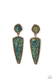 Druzy Desire - Brass ~ Paparazzi Earrings - Glitzygals5dollarbling Paparazzi Boutique 