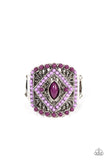 Amplified Aztec - Purple ~ Paparazzi Ring - Glitzygals5dollarbling Paparazzi Boutique 