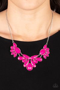 A Passing FAN-cy - Pink ~ Paparazzi Necklace - Glitzygals5dollarbling Paparazzi Boutique 