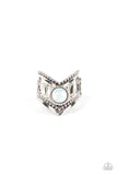 Axial Angle - White ~ Paparazzi Ring - Glitzygals5dollarbling Paparazzi Boutique 