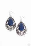 Floral Fairytale - Blue ~ Paparazzi Earrings - Glitzygals5dollarbling Paparazzi Boutique 