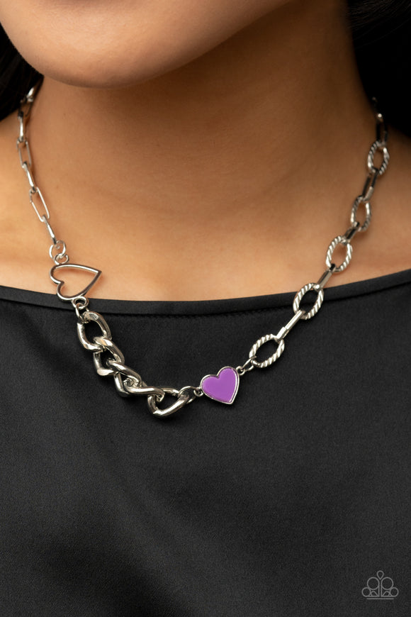 Paparazzi Necklace ~ Little Charmer - Purple - Glitzygals5dollarbling Paparazzi Boutique 
