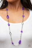 Barcelona Bash - Purple ~ Paparazzi Necklace - Glitzygals5dollarbling Paparazzi Boutique 