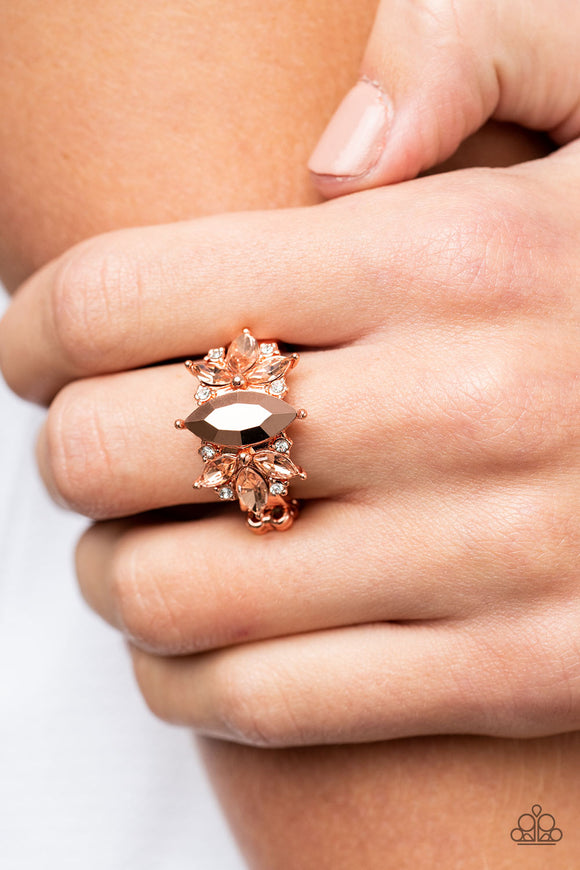 Luxury Luster - Copper ~ Paparazzi Ring - Glitzygals5dollarbling Paparazzi Boutique 