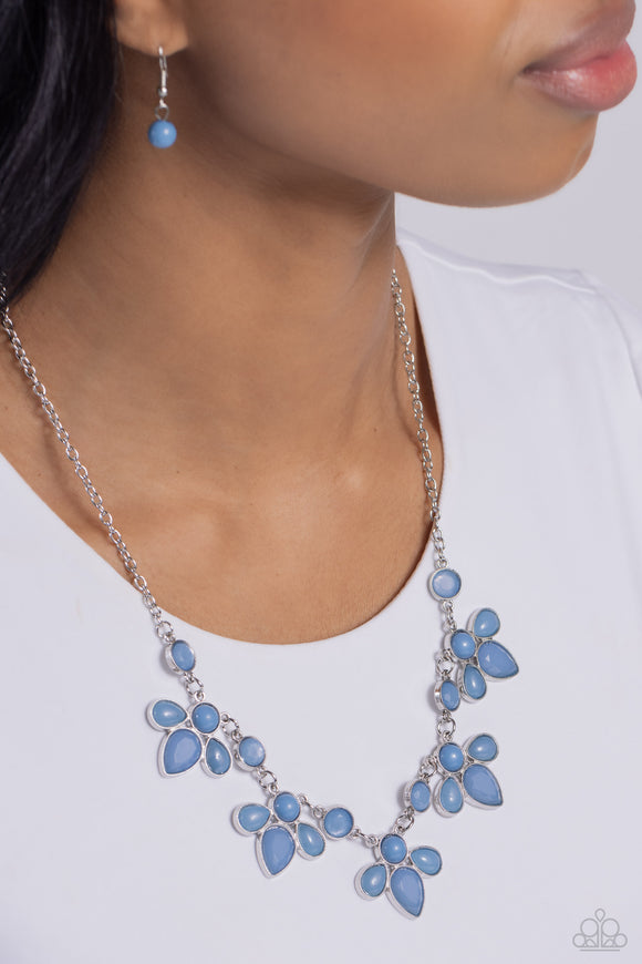 FROND-Runner Fashion - Blue ~ Paparazzi Necklace - Glitzygals5dollarbling Paparazzi Boutique 
