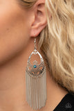 Paparazzi Earrings ~ Castle Cottage - Blue - Glitzygals5dollarbling Paparazzi Boutique 