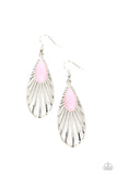 Paparazzi Earrings ~ WING-A-Ding-Ding - Pink - Glitzygals5dollarbling Paparazzi Boutique 