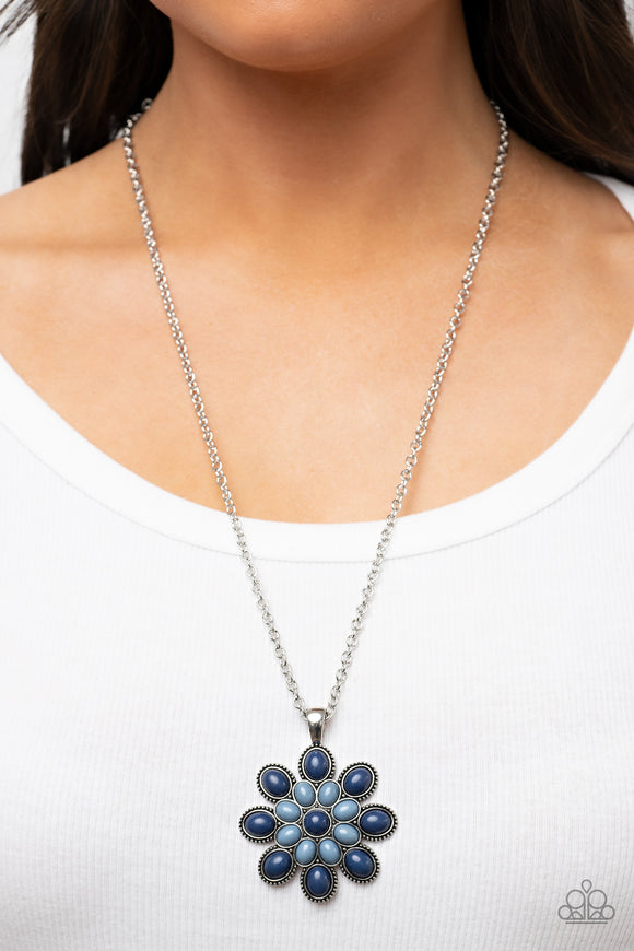 In the MEADOW of Nowhere - Blue ~ Paparazzi Necklace - Glitzygals5dollarbling Paparazzi Boutique 