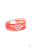 Wildly in Love - Red ~ Paparazzi Bracelet - Glitzygals5dollarbling Paparazzi Boutique 
