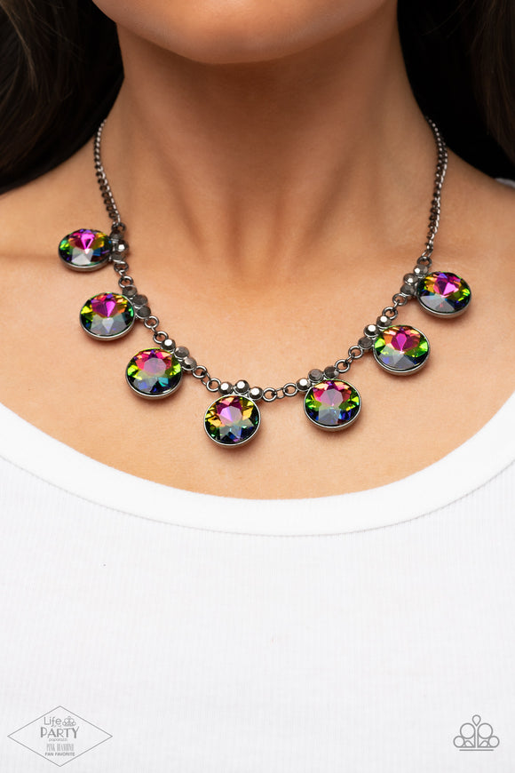 GLOW-Getter Glamour - Multi ~ Paparazzi Necklace Exclusive - Glitzygals5dollarbling Paparazzi Boutique 