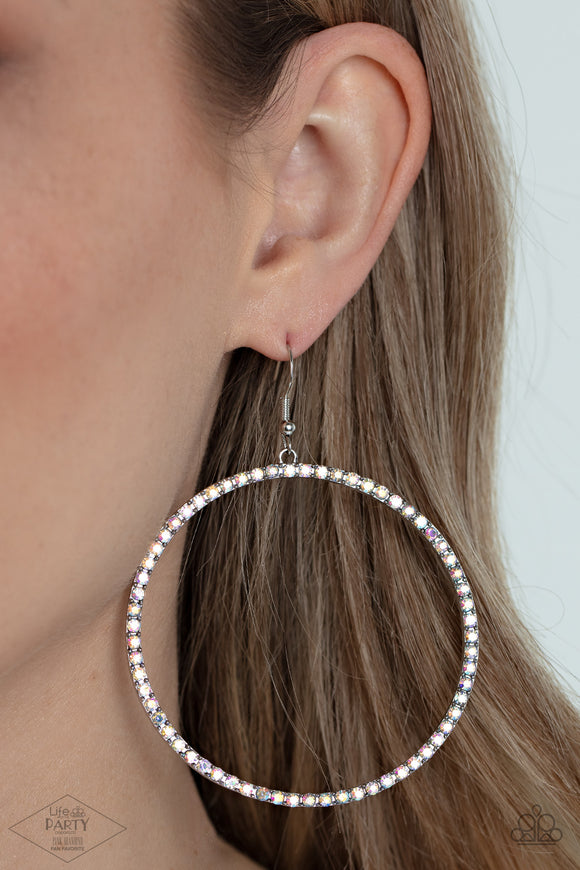 Paparazzi Earrings ~ Wide Curves Ahead - Multi - Glitzygals5dollarbling Paparazzi Boutique 