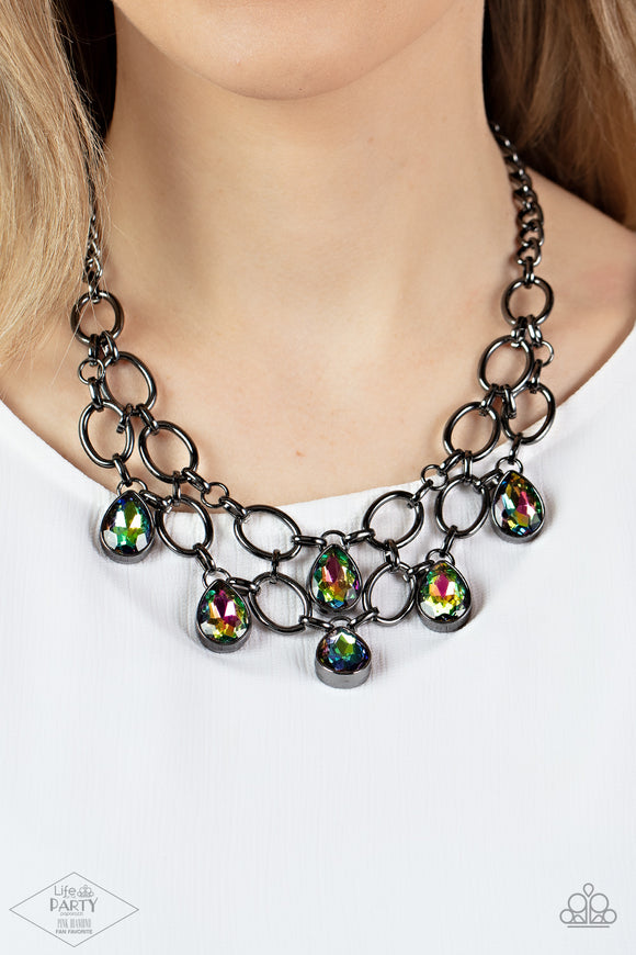 Paparazzi Necklace ~ Show-Stopping Shimmer - Multi - Glitzygals5dollarbling Paparazzi Boutique 