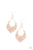 Sentimental Setting - Rose Gold ~ Paparazzi Earrings - Glitzygals5dollarbling Paparazzi Boutique 