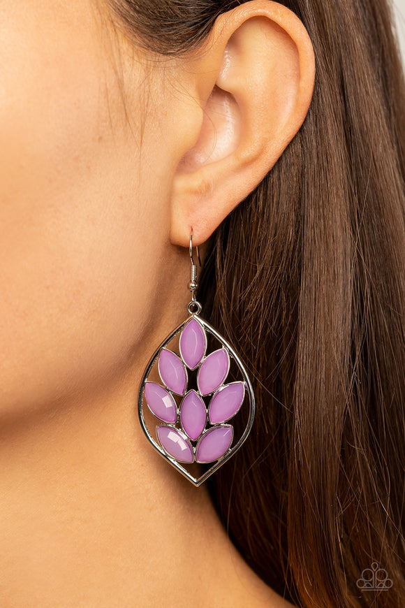Glacial Glades - Purple ~ Paparazzi Earrings - Glitzygals5dollarbling Paparazzi Boutique 