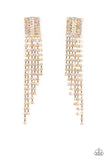 Paparazzi Earrings ~ A-Lister Affirmations - Gold - Glitzygals5dollarbling Paparazzi Boutique 