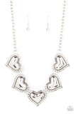 Paparazzi Necklace ~ Kindred Hearts - White - Glitzygals5dollarbling Paparazzi Boutique 