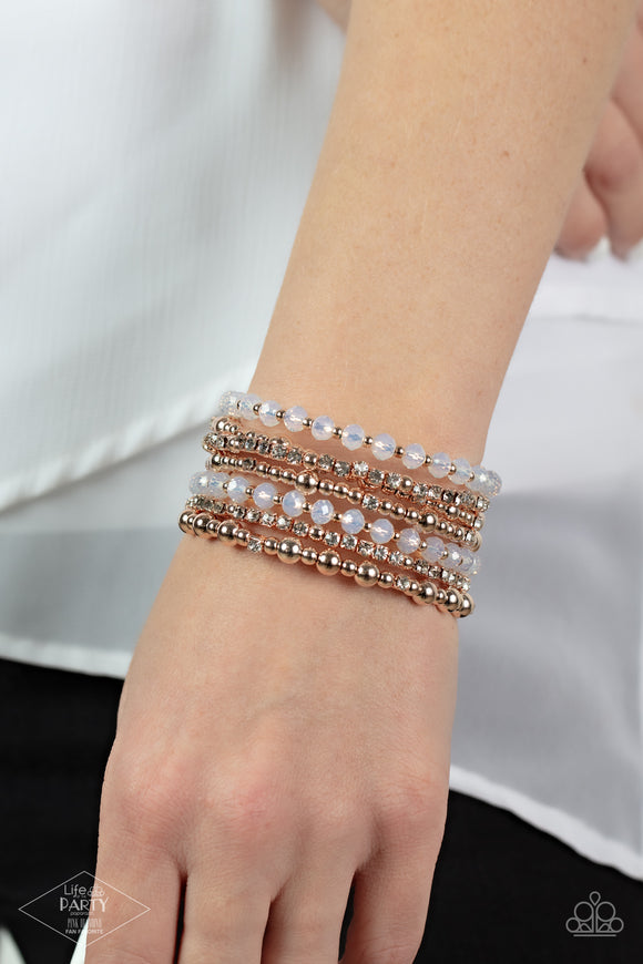 ICE Knowing You - Rose Gold ~ Paparazzi Bracelet Exclusive - Glitzygals5dollarbling Paparazzi Boutique 