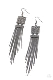 Dramatically Deco - Black ~ Paparazzi Earrings - Glitzygals5dollarbling Paparazzi Boutique 