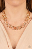 Center of My Universe - Gold ~ Paparazzi Necklace - Glitzygals5dollarbling Paparazzi Boutique 