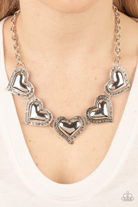 Paparazzi Necklace ~ Kindred Hearts - Silver - Glitzygals5dollarbling Paparazzi Boutique 