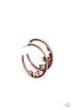 Paparazzi Earrings ~ Attractive Allure - Copper - Glitzygals5dollarbling Paparazzi Boutique 