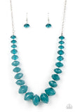 Happy-GLOW-Lucky - Blue ~ Paparazzi Necklace - Glitzygals5dollarbling Paparazzi Boutique 