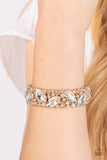 Paparazzi Bracelet ~ Full Body Chills - Gold - Glitzygals5dollarbling Paparazzi Boutique 