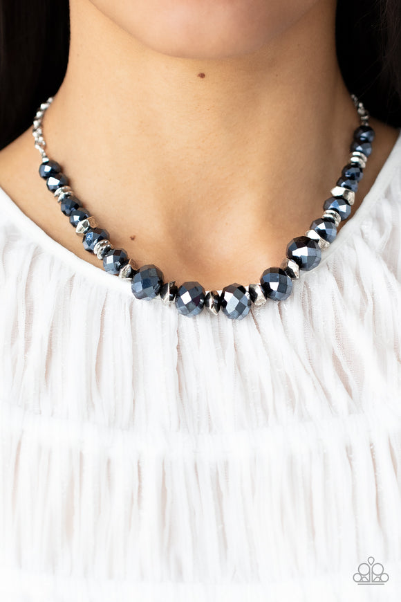 Cosmic Cadence - Blue ~ Paparazzi Necklace - Glitzygals5dollarbling Paparazzi Boutique 