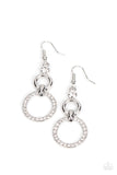 Bauble Bliss - White ~ Paparazzi Earrings - Glitzygals5dollarbling Paparazzi Boutique 