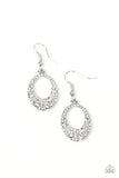 Showroom Sizzle - White ~ Paparazzi Earrings - Glitzygals5dollarbling Paparazzi Boutique 