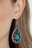 Paparazzi Earrings ~ Cloud Nine Couture - Blue - Glitzygals5dollarbling Paparazzi Boutique 