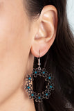 Floral Halos - Blue ~ Paparazzi Earrings - Glitzygals5dollarbling Paparazzi Boutique 