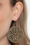 The Whole Nine VINEYARDS - Brass ~ Paparazzi Earrings - Glitzygals5dollarbling Paparazzi Boutique 