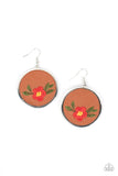 Prairie Patchwork - Red ~ Paparazzi Earrings - Glitzygals5dollarbling Paparazzi Boutique 