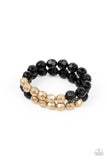 Grecian Glamour - Black ~ Paparazzi Bracelet - Glitzygals5dollarbling Paparazzi Boutique 