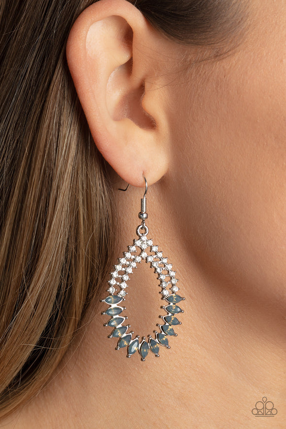 Lucid Luster - Silver ~ Paparazzi Earrings - Glitzygals5dollarbling Paparazzi Boutique 