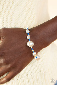 Paparazzi Bracelet ~ Contemporary Coastline - Blue - Glitzygals5dollarbling Paparazzi Boutique 