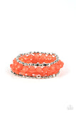 Paparazzi Bracelet ~ Seaside Siesta - Orange - Glitzygals5dollarbling Paparazzi Boutique 