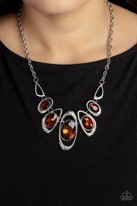 Hypnotic Twinkle - Brown ~ Paparazzi Necklace - Glitzygals5dollarbling Paparazzi Boutique 