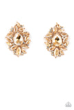 We All Scream for Ice QUEEN - Gold ~ Paparazzi Earrings - Glitzygals5dollarbling Paparazzi Boutique 