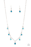 Carefree Charmer - Blue ~ Paparazzi Necklace - Glitzygals5dollarbling Paparazzi Boutique 