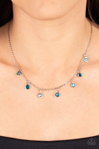 Carefree Charmer - Blue ~ Paparazzi Necklace - Glitzygals5dollarbling Paparazzi Boutique 