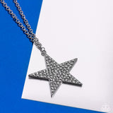 Rock Star Sparkle - Black ~ Paparazzi Necklace - Glitzygals5dollarbling Paparazzi Boutique 